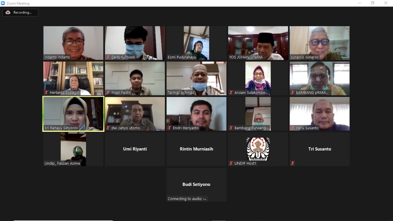 Focus Group Discussion  MWA “Penyusunan Peraturan MWA Hubungan dan Tata kerja Antarorgan Universitas Diponegoro”