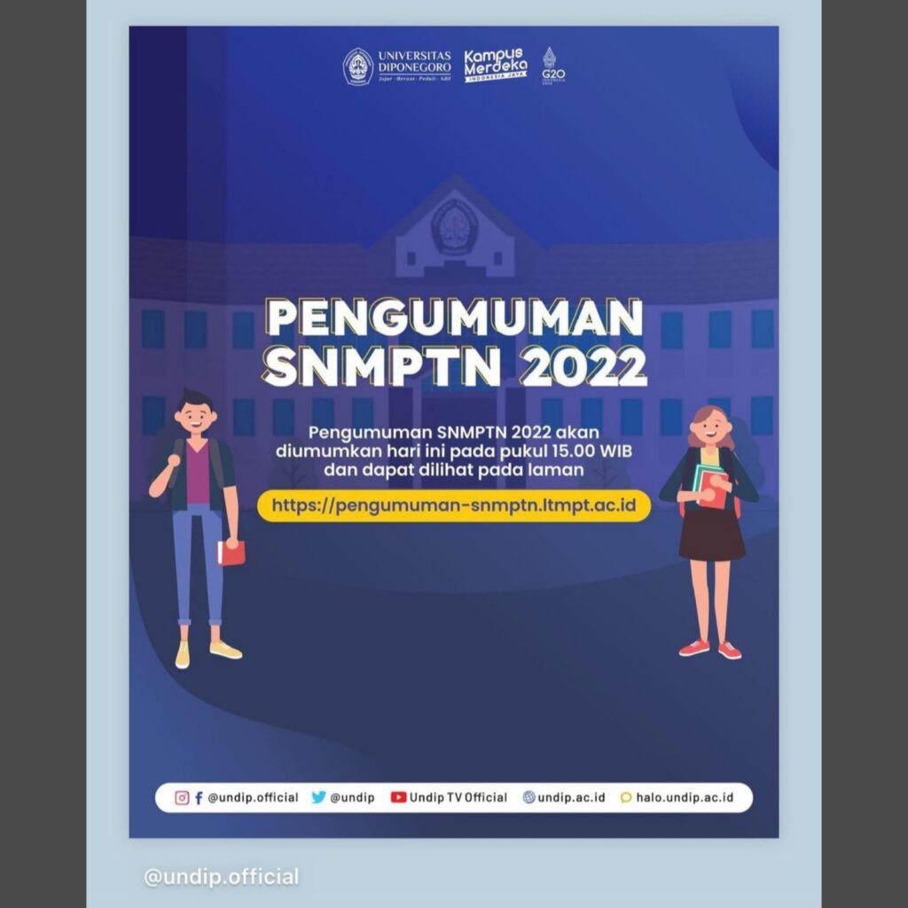 pengumuman snmptn undip 2022