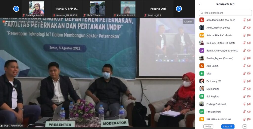 Workshop Penjaminan Mutu dan Peningkatan Kualitas Lulusan Lingkup Departemen Peternakan Fakultas Peternakan dan Pertanian Universitas Diponegoro