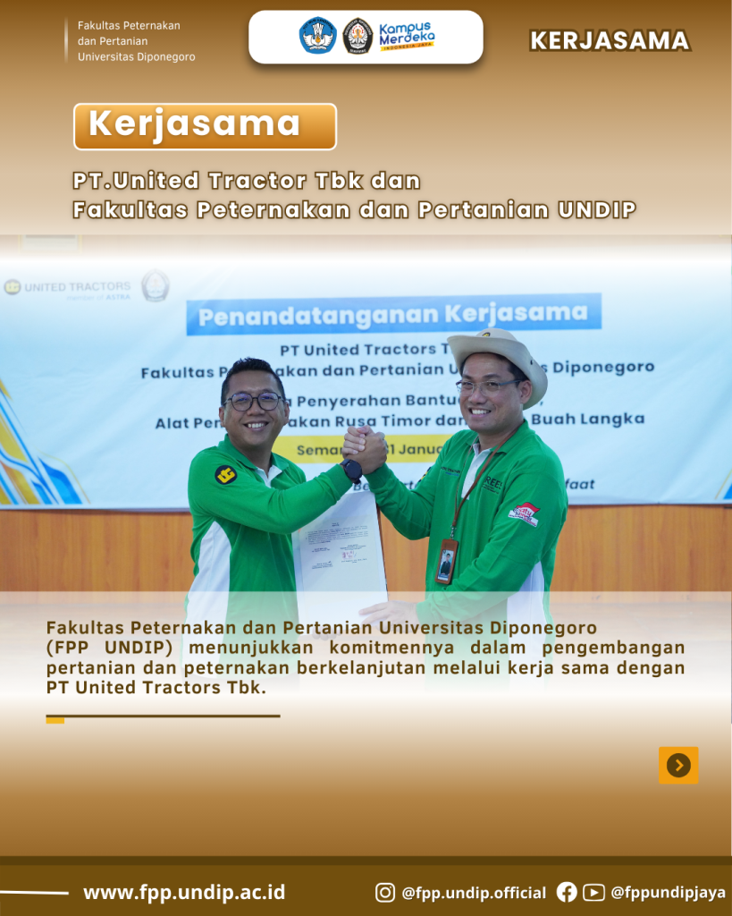 Kerjasama FPP Undip dengan United Tractors